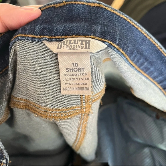 DULUTH Trading Company Women's DuluthFlex Daily Denim Skinny Jeans 10S Short - Picture 5 of 7
